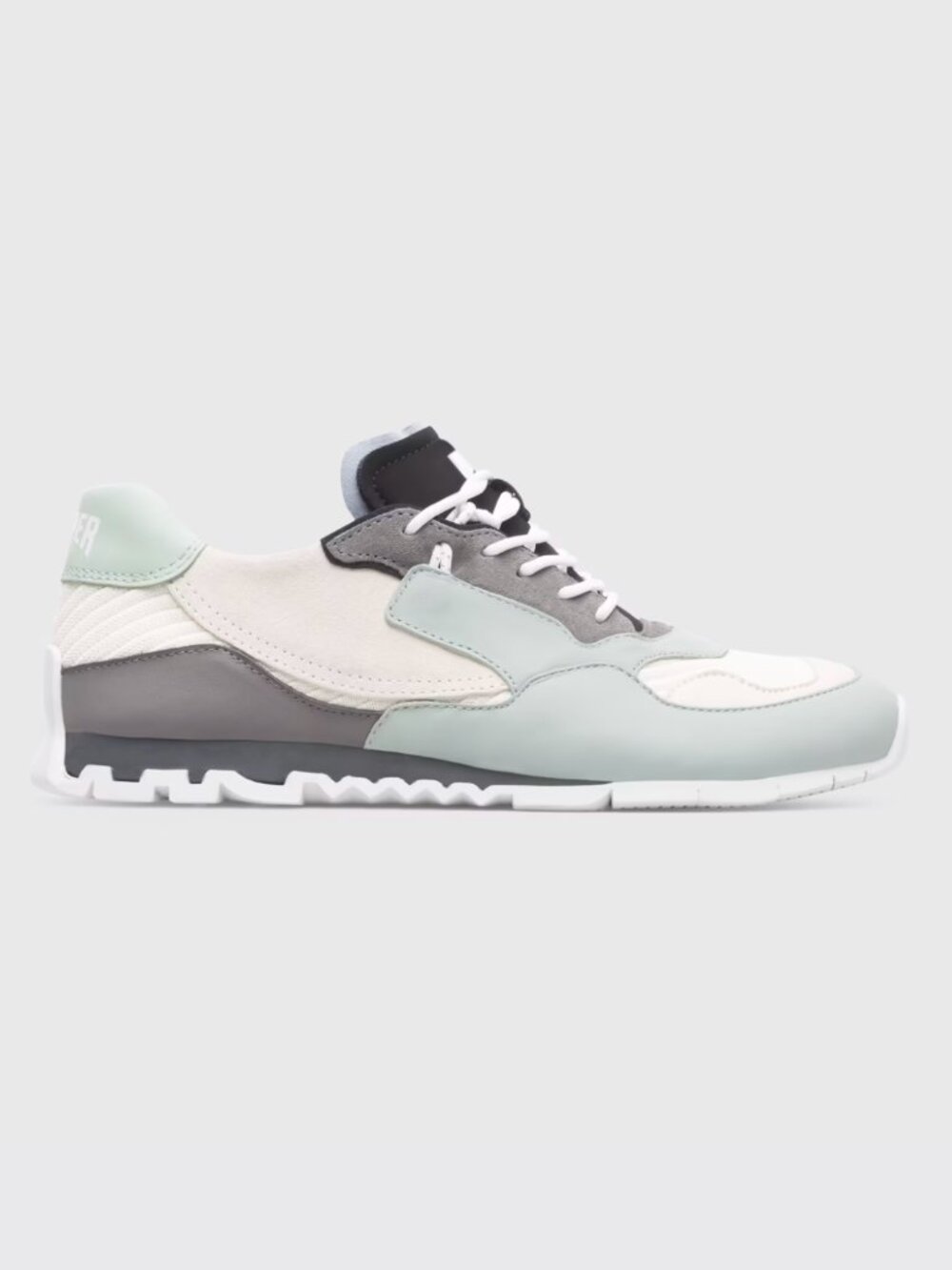 Camper Women's Nothing Sneakers Light Green Cream Retro Size EU 38 or US 7.5